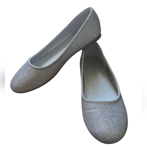 Dream Pairs Other - Dream Pairs Silver Kids Flats